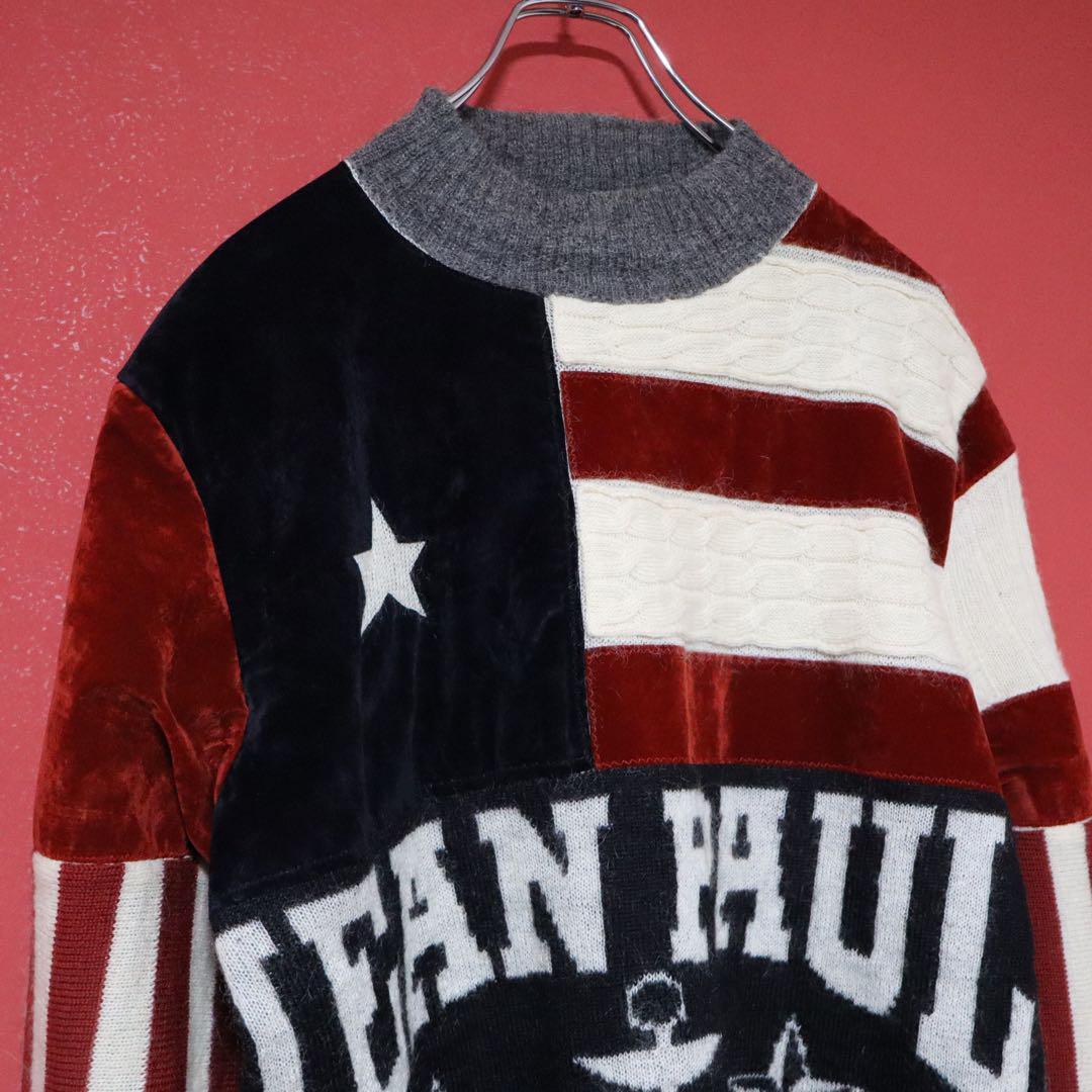 Jean Paul Gaultier HOMME Coated Paneled Knit Size 48