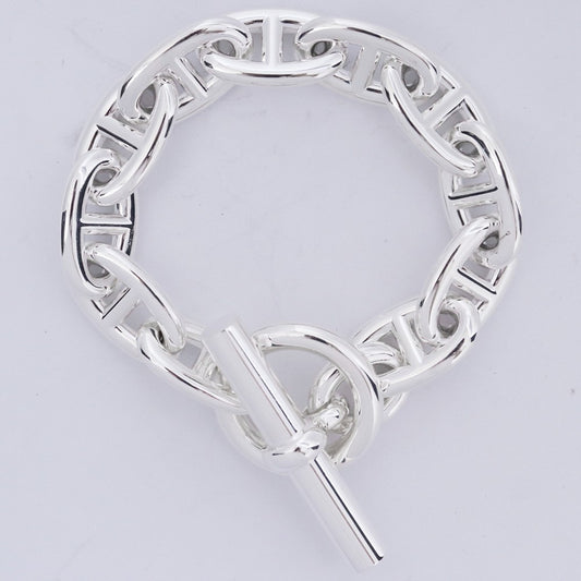 HERMES Chaine d'Ancre TGM Silver Bracelet Size ONE SIZE