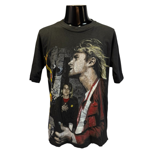 KURT COBAIN 90s NIRVANA T-Shirt Size L