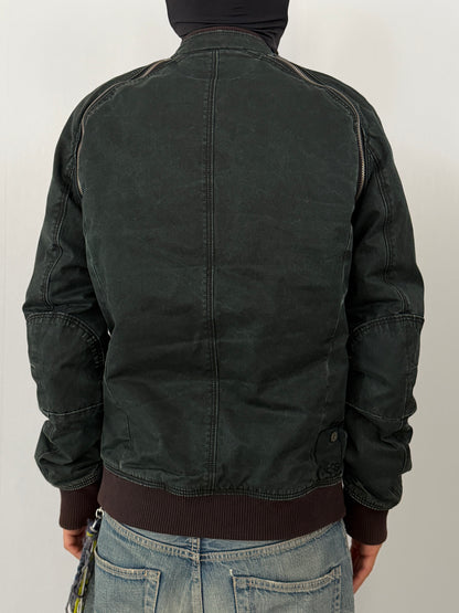 Diesel Green Gimmick Cotton Jacket Size L