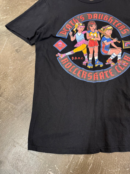 Vintage Black Cotton T-Shirt Size M