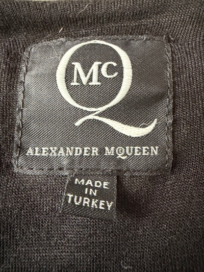 McQ Alexander McQueen SS12 Lyocell Drape Dress Black Size M