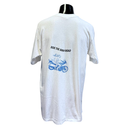 BMW RIDE THE ROAD Vintage T-Shirt Size XL