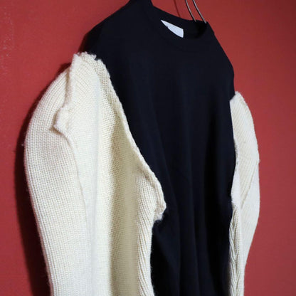 TOGA ARCHIVES Reconstructed Wool Sweater Blue Size XS