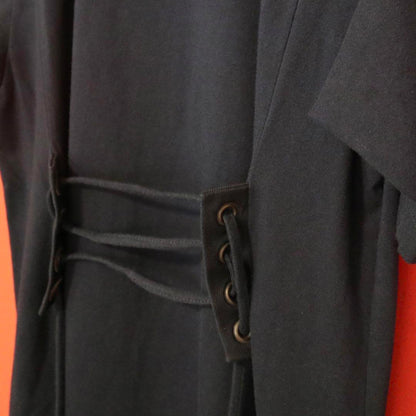 REGULATION Yohji Yamamoto Blue Back Tie Midi Dress Size 2