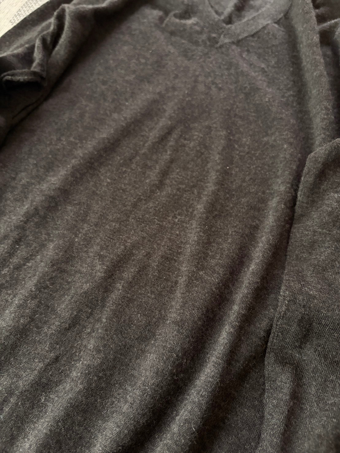 DOLCE & GABBANA 2010s Cashmere V-Neck Grey Black Size M