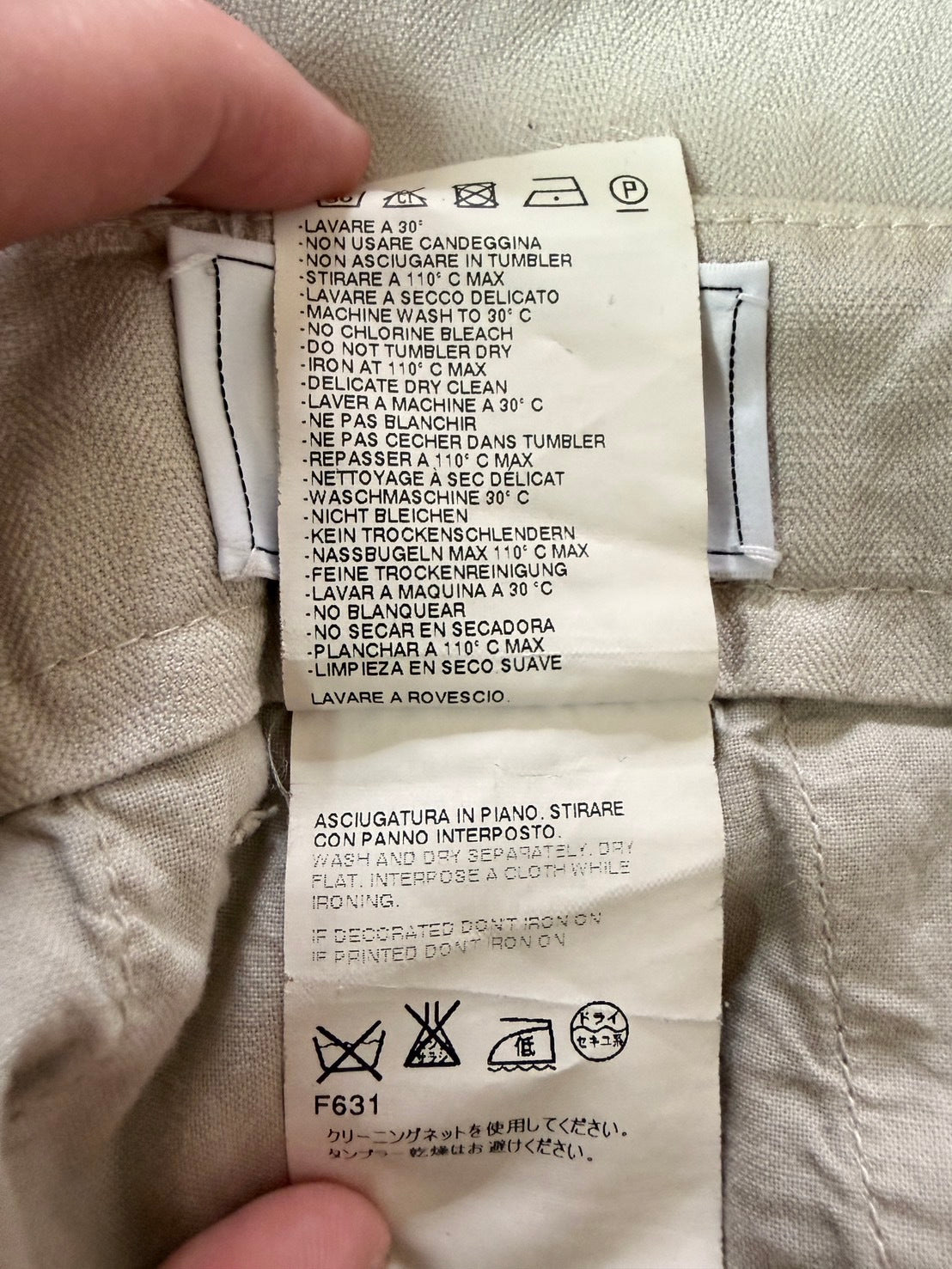 Maison Martin Margiela SS12 Cotton Pocket Shorts Size 44