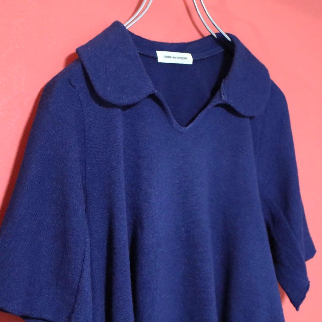 Comme des Garcons 03AW Cashmere Blend Asymmetric Polo Size M