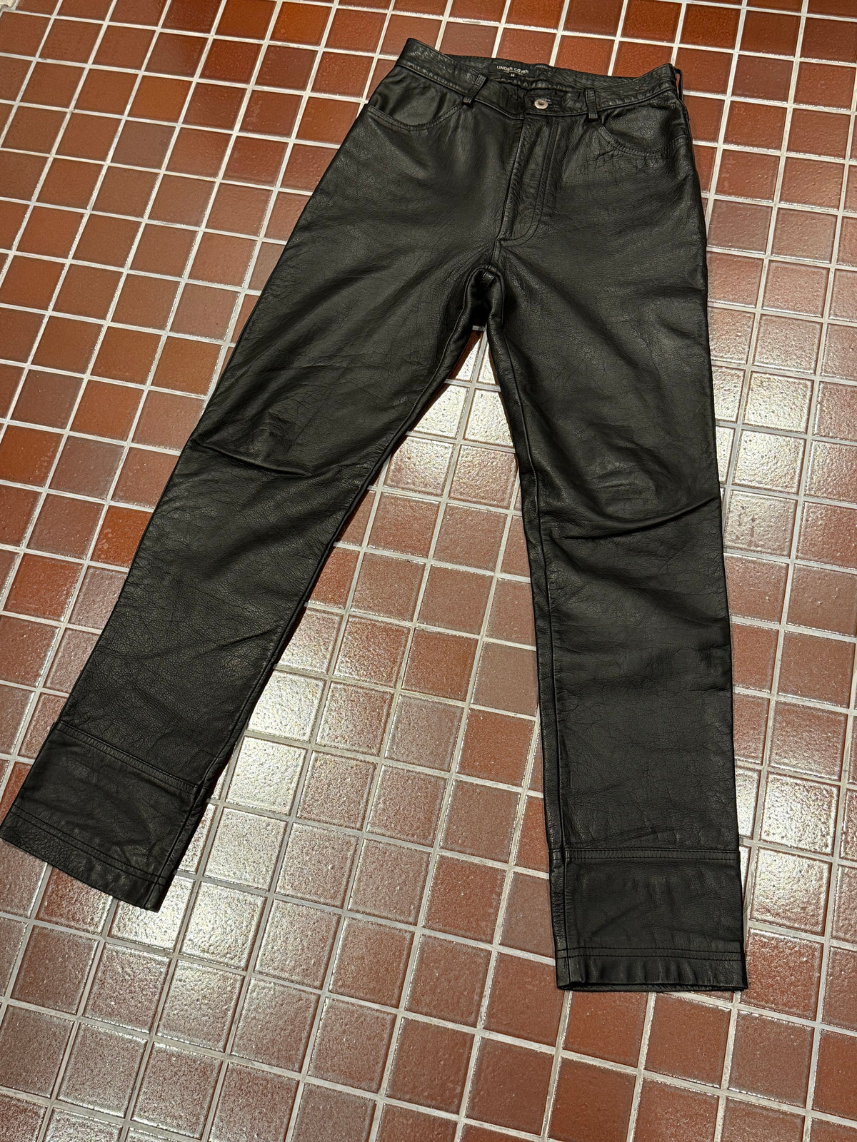 UNDERCOVER leather pants 90s vintage leather pants archive piece Size US 32