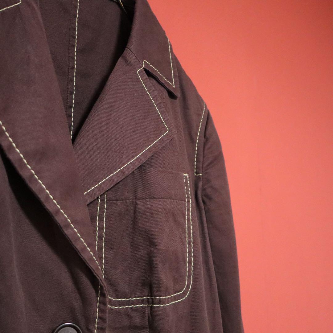Miu Miu Stitched Bordeaux Tailored Jacket Size 40