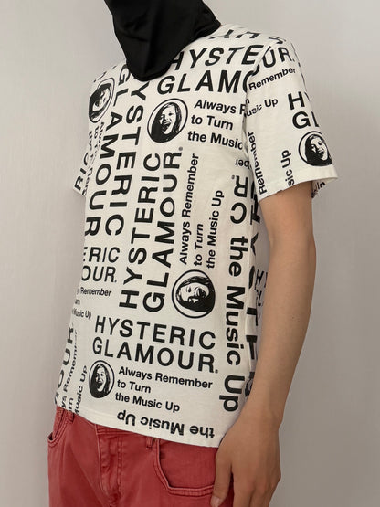 Hysteric Glamour White Graphic T-Shirt Size S
