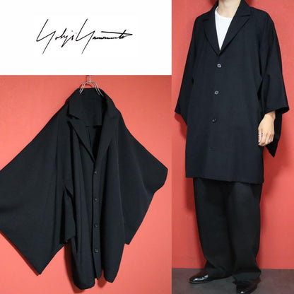 Yohji Yamamoto 94AW Japonism Wool Black FREE Size FREE