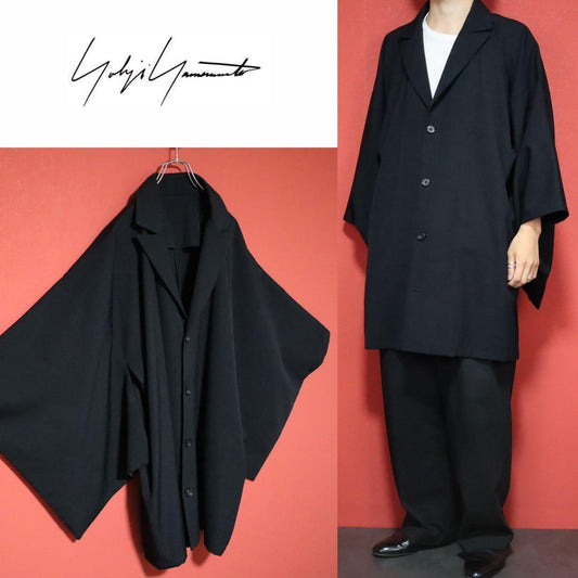 Yohji Yamamoto 94AW Japonism Wool Black FREE Size FREE