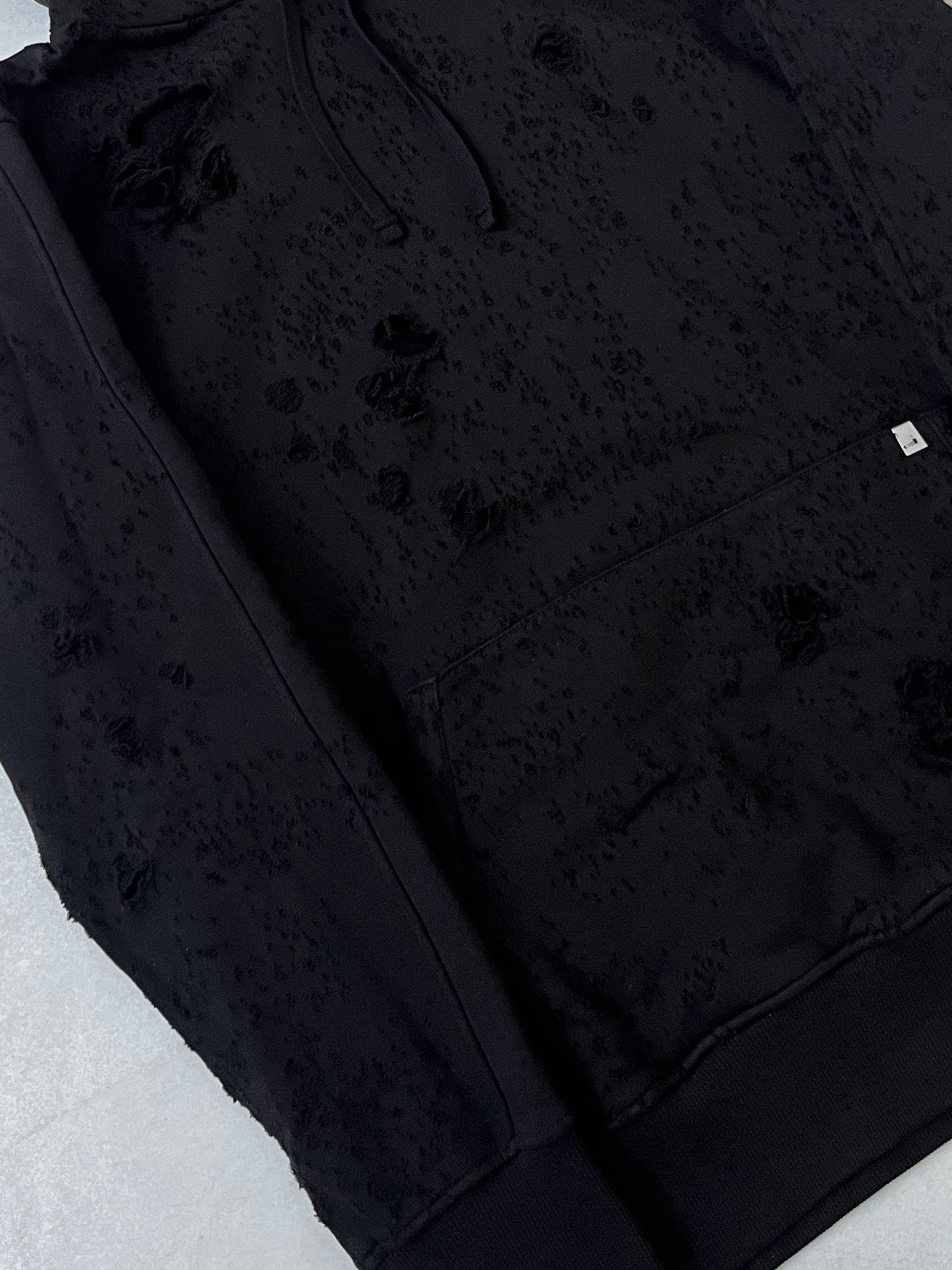 Alyx Damaged Black Hoodie Size XL