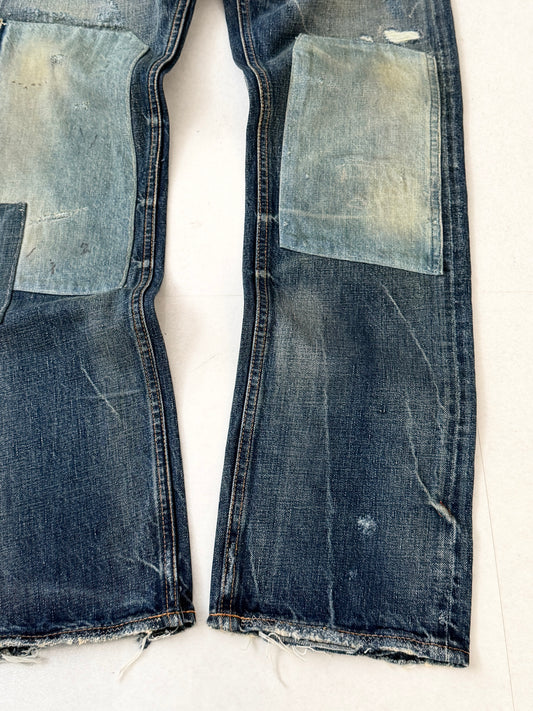 DENIM&SUPPLY Patchwork Damaged Denim Jeans Size 30/30