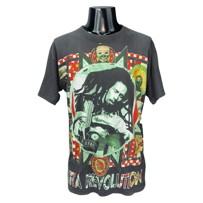 BOB MARLEY 90s Vintage "RASTA REVOLUTION" T-Shirt Size L