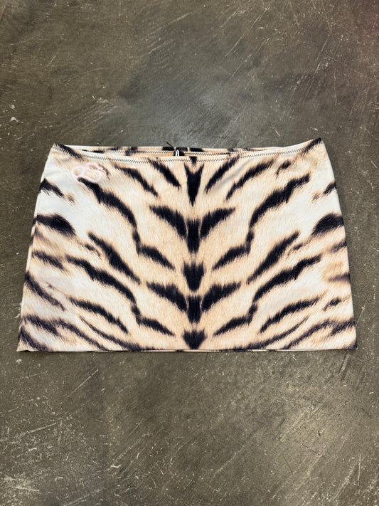 Room SERVICE Light Gold Tiger Polyester Pants Size S