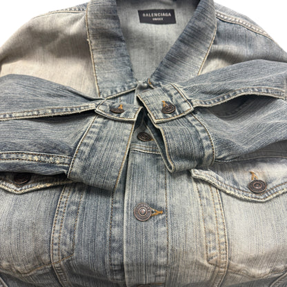 Balenciaga 24 Summer Tattoo Denim Jacket Size L