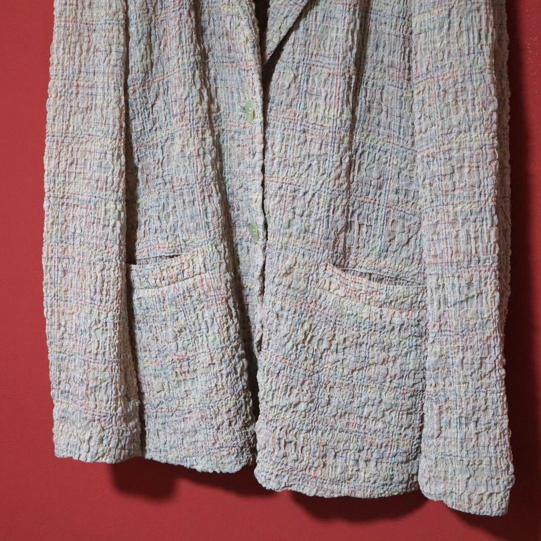 Issey Miyake 91SS Wrinkle Pleated All-Over Print Size M