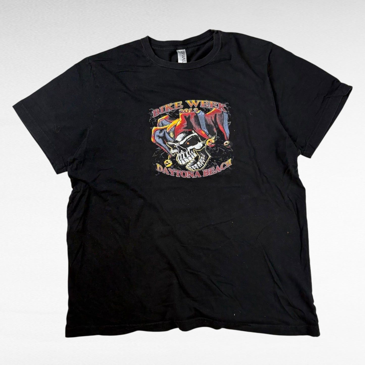 Canvas Short Sleeve T-Shirt Black Size XL