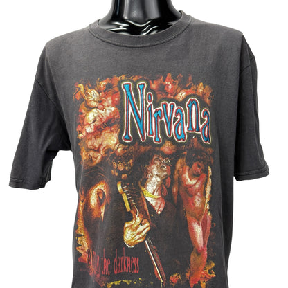 Nirvana 90s A light in the darkness T-Shirt Size XL