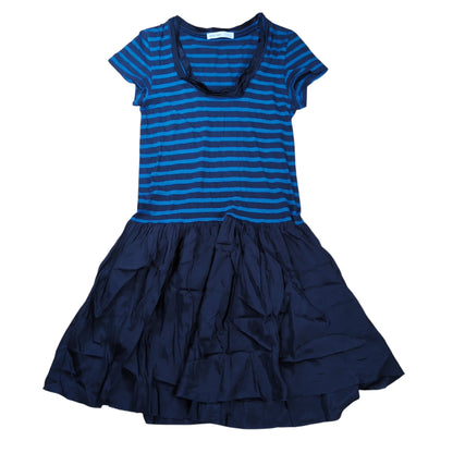 sacai luck Cupro Switching Layered S/S Top Blue Size 2