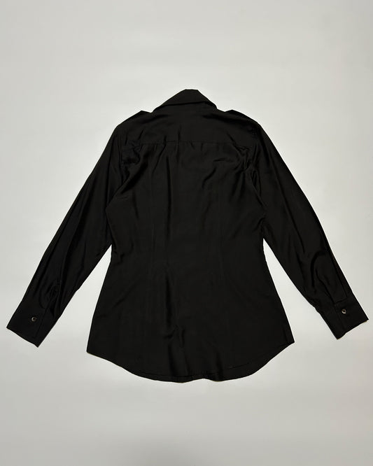 GUCCI Tom Ford AW96 Silk Shirt Black Size M