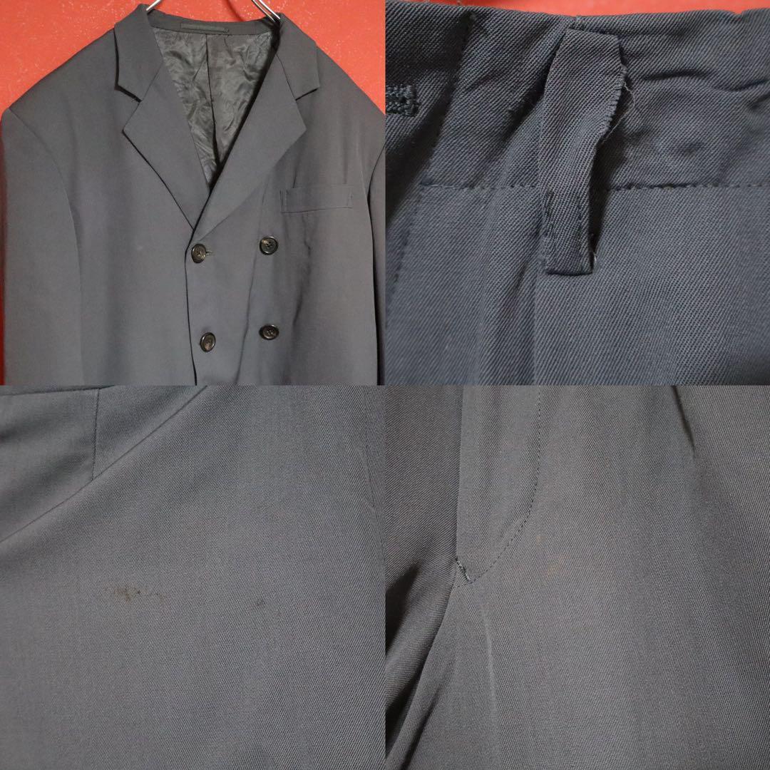 Yohji Yamamoto Double-breasted Wool Diagonal Hem Size M