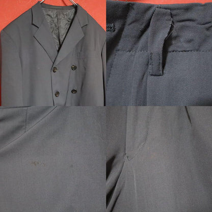 Yohji Yamamoto Double-breasted Wool Diagonal Hem Size M