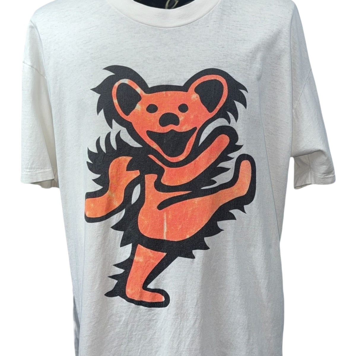 GRATEFUL DEAD Vintage Dancing Bear White T-Shirt Size XL
