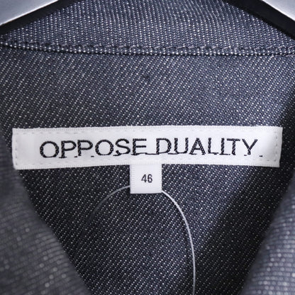OPPOSE DUALITY 25SS Raw Denim Panel Jacket Gray Size 46