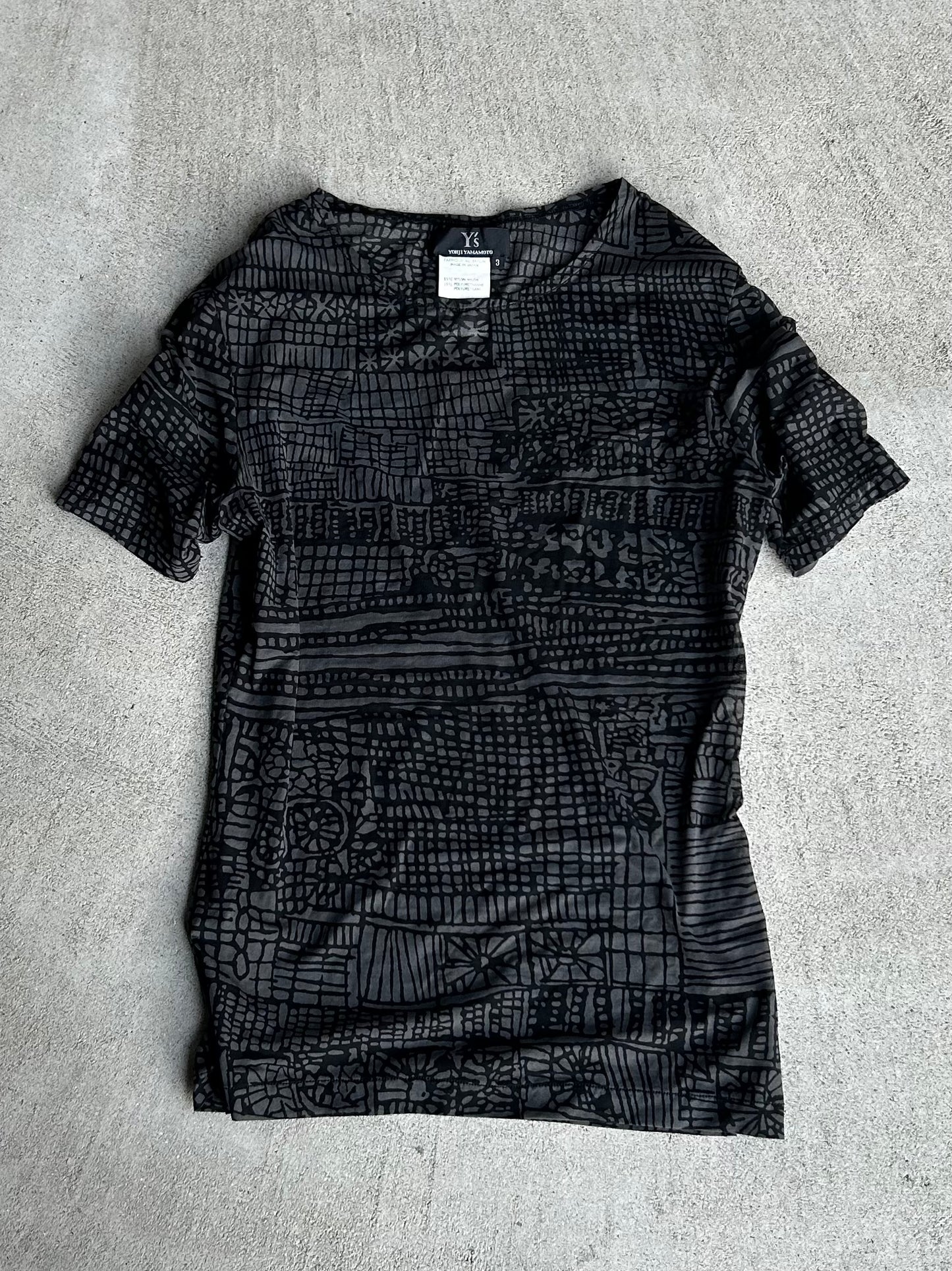 Yohji Yamamoto Power Net T-Shirt (SS12) Size 3