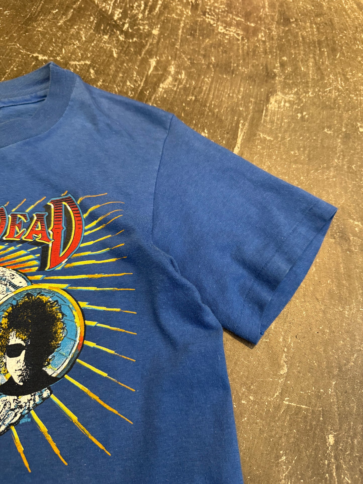 dylan Bob Dylan & Grateful Dead T-Shirt Blue Size S