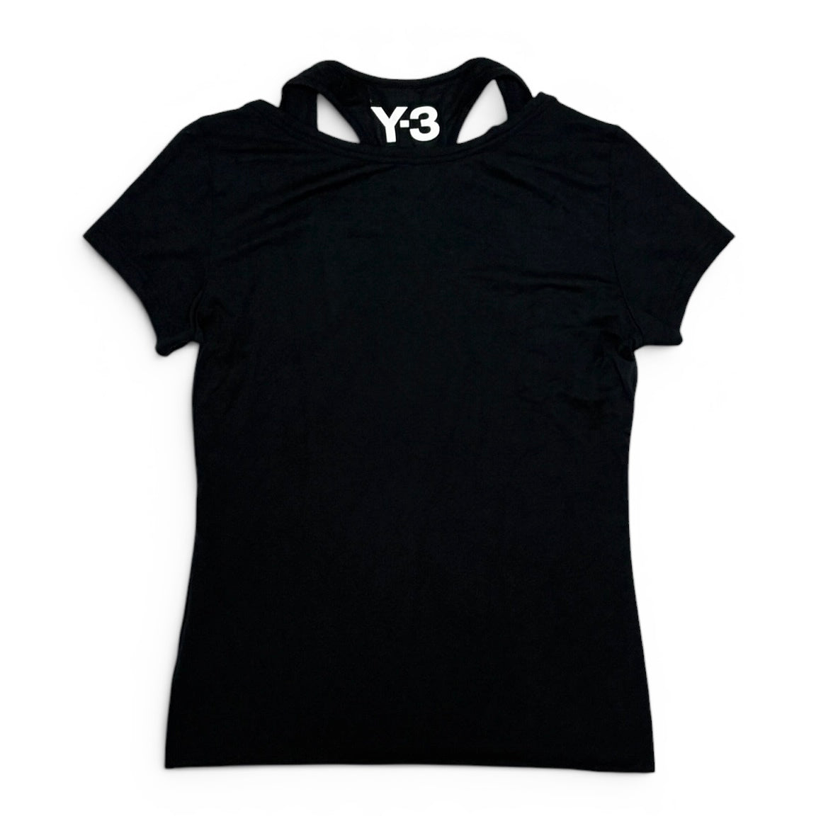 Yohji Yamamoto Y-3 Black T-Shirt Size XS