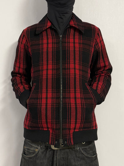 Sophnet. Multi Wool Blend Check Jacket Size S