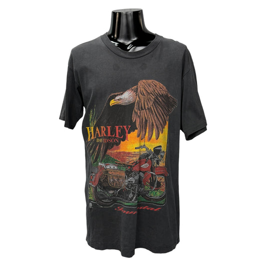 HARLEY-DAVIDSON 90s Vintage "IMMORTAL EAGLE" T-Shirt Size L