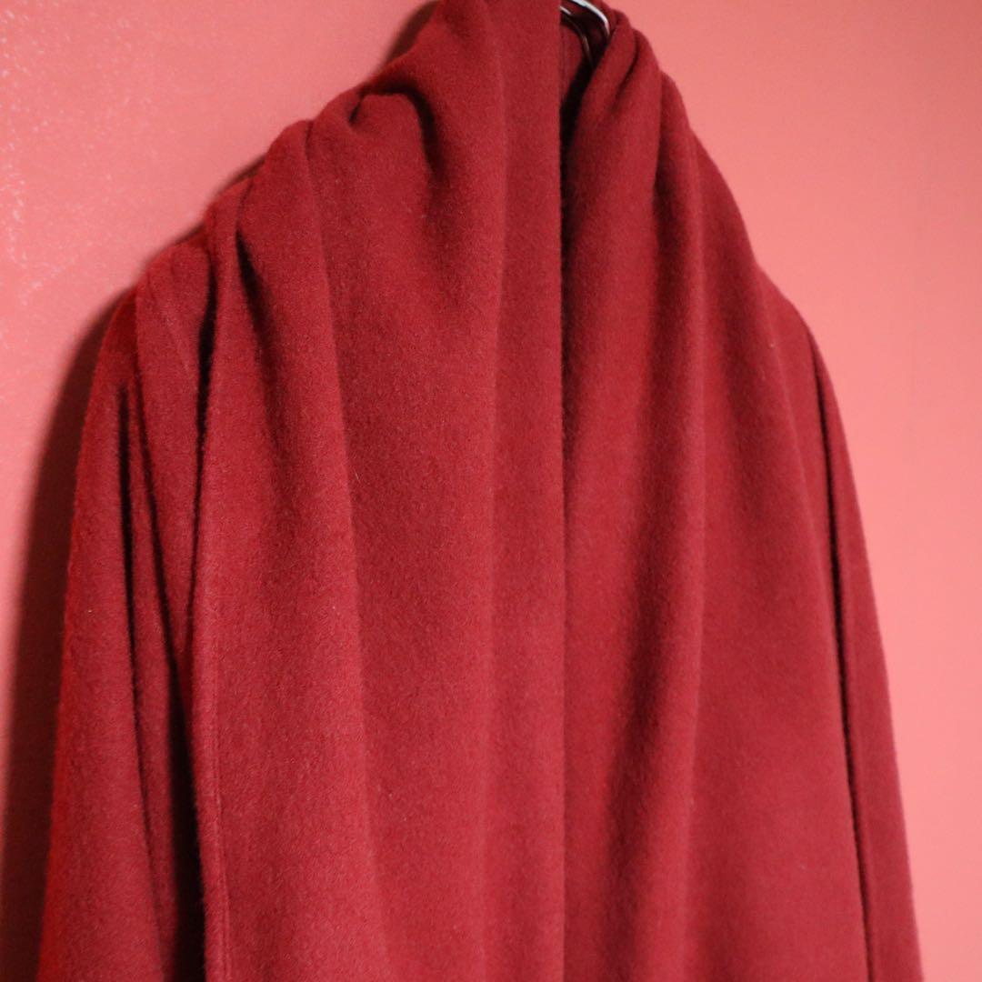 Salvatore Ferragamo Red Cashmere Poncho Cardigan Size FREE