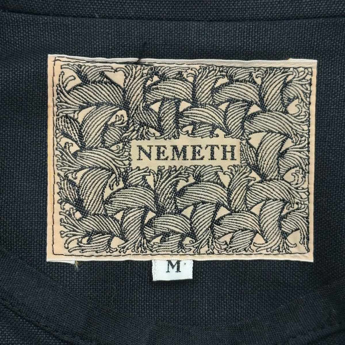 Nemeth 00s Cotton 3-Button Jacket Black Size M