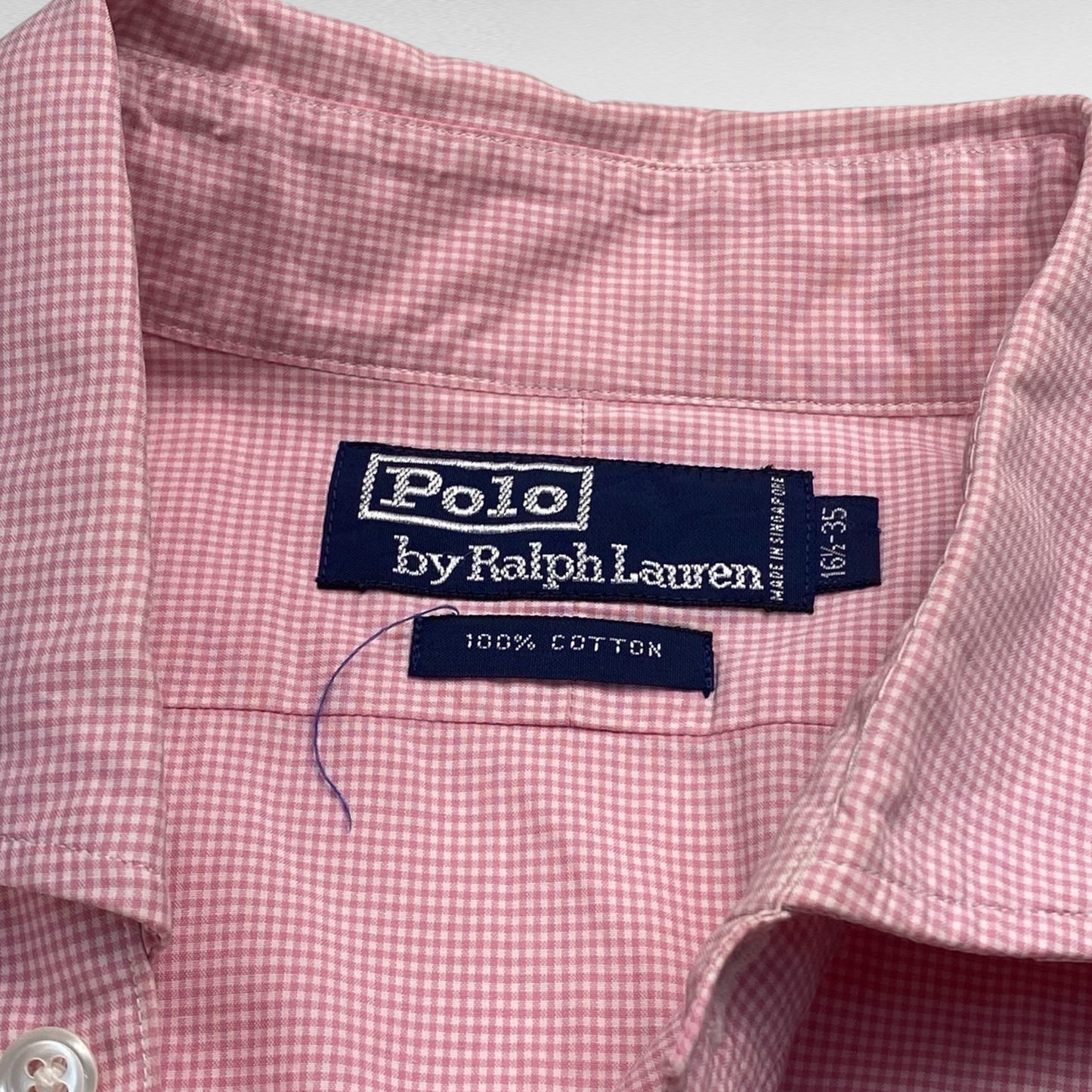 POLO by Ralph Lauren 90s Long Sleeve Shirt Pink Size XL