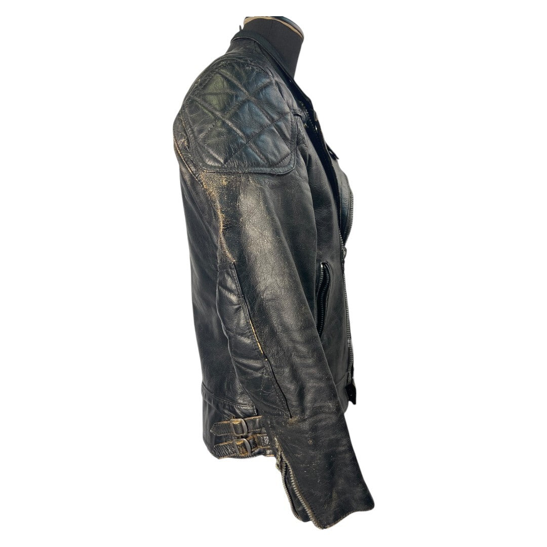 Lewis Leathers 70s Motorcycle jacket Black Size 42