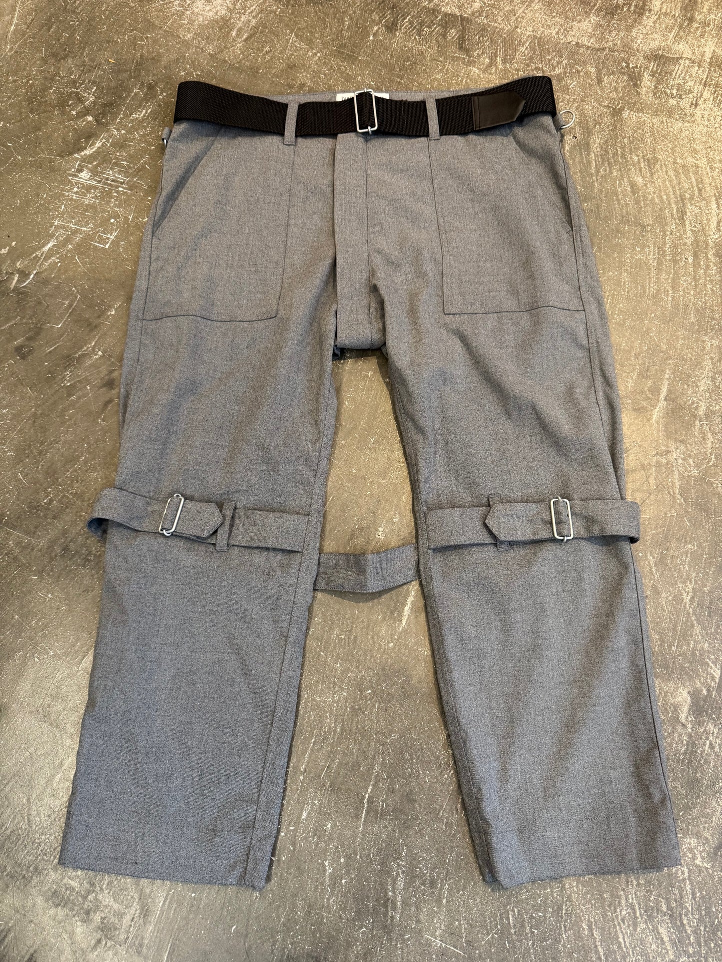 PEEL&LIFT Gray Polyester Blend Pants Size L
