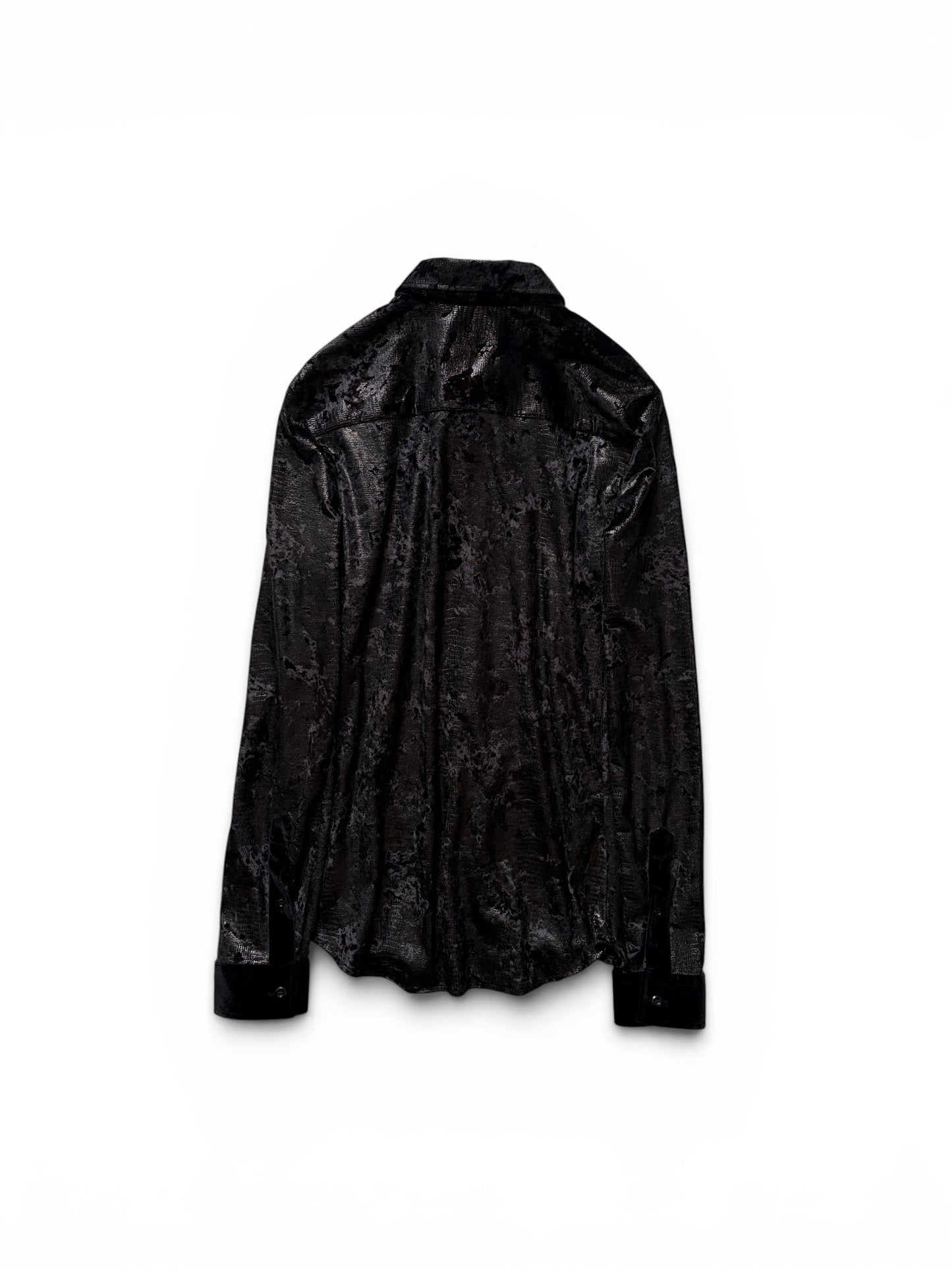 Armani EMPORIO ARMANI Black Long Sleeve Shirt Size XS