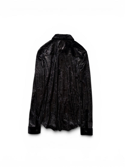 Armani EMPORIO ARMANI Black Long Sleeve Shirt Size XS