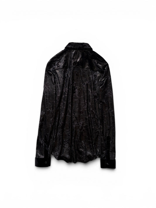 Armani EMPORIO ARMANI Black Long Sleeve Shirt Size XS