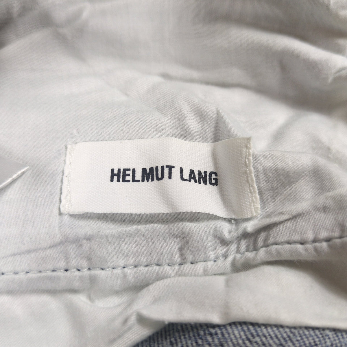 HELMUT LANG Blue Chemical Wash Side Zip Skinny Denim Size 26
