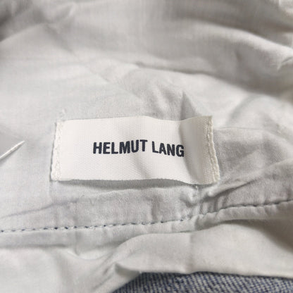 HELMUT LANG Blue Chemical Wash Side Zip Skinny Denim Size 26