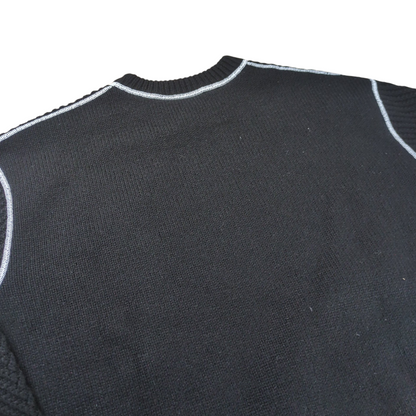 BOTTEGA VENETA Cashmere Blend Overlock Sweater Black Size XS