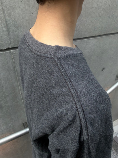 COMOLI SS16 Open-End Cotton Pocket T-Shirt Black Size M