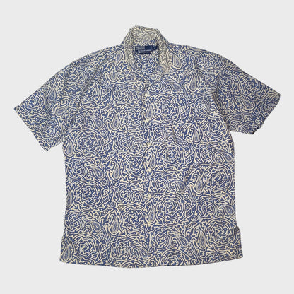 Polo by Ralph Lauren 90s Patterned Silk Shirt Size S