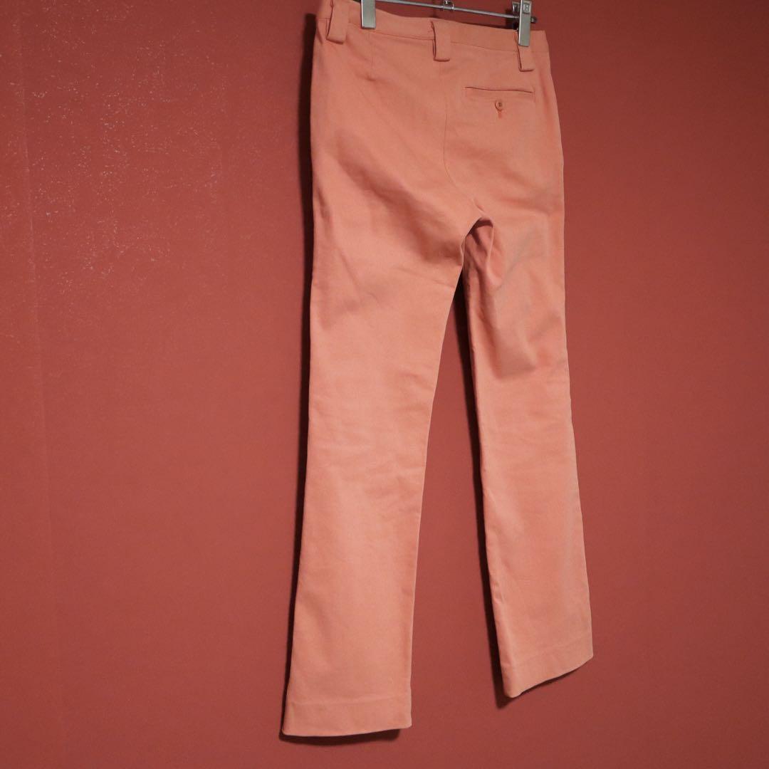 Issey Miyake Pink Straight Cotton Stretch Chinos Size 2
